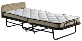 Lova viengulė Kalune Design Katlanır Supreme, 90 x 200 cm, balta sp./juoda sp./smėlio sp., su čiužiniu