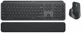 Bezvadu tastatūras un peles komplekts Logitech MX Keys Combo 920-010932, EN, grafīta krās.