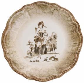 Taldrikute komplekt magustoidu Hermia Ella, Ø 22 cm, mitmevärviline