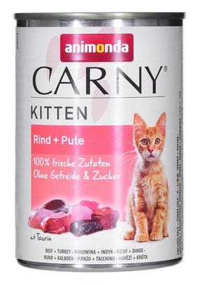 Šlapias kačių maistas Animonda Carny Kitten, jautiena/kalakutiena, 0.4 kg