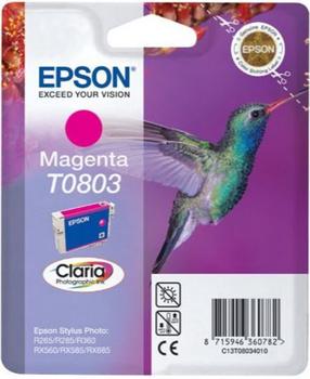 Картридж для струйного принтера Epson T0803, красный цв.