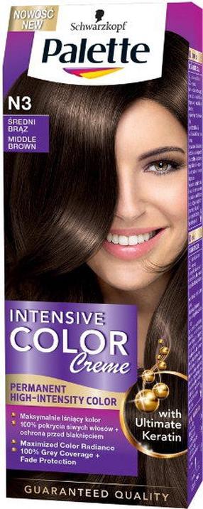 Juuksevärv Schwarzkopf Palette, middle brown v., Middle Brown N3