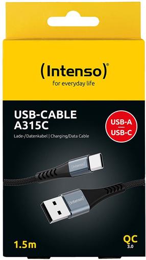 Vads Intenso 7901100, USB Type C/USB Type A, melna krās.