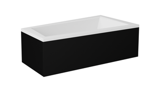 Ванна, свободно устанавливаемая Besco Intima, 90 см x 160 см x 41.5 см, правосторонняя, белый цв./черный цв.