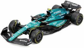 Игрушечная гоночная машина Bburago Aston Martin Aramco Cognizant Team AMR23 18-38090, 1:43, зеленый цв.