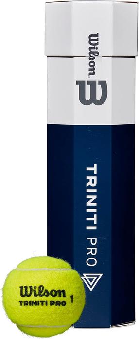 Teniso kamuoliukų rinkinys Wilson Triniti Pro, geltona sp., 4 vnt.