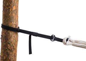 Stiprinājums hamakam Amazonas T-Strap, alumīnijs/tērauds/poliesters, melna krās.