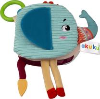 Kūdikio knygelė, dramblys Akuku A0672, mėlyna sp.