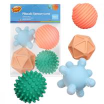 Lavinimo žaislas Smily Play Sensory Balls, įvairių spalvų, 4 vnt.