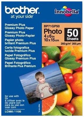 Фотобумага Brother BP71GP50, A6 / 10x15см