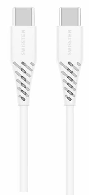 Kaabel Swissten 71506530, 2 x USB-C, 250 cm, valge v., 100 W