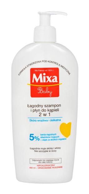 Dušigeel ja šampoon Mixa Baby 2in1, 400 ml