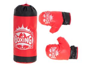 Bokso kriaušė Boxing Set 6178, juoda sp./raudona sp.