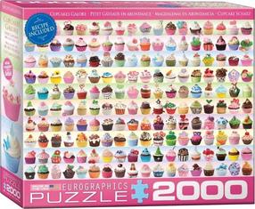 Dėlionė Eurographics Cupcakes 400042, 68 cm x 97 cm, 2000 vnt., įvairių spalvų
