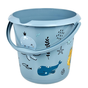 Бытовые ведра Keeeper Sea Life, 10 л, синий цв.