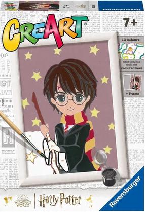 Glezna pēc numuriem Ravensburger CreArt Harry Potter, brūna krās./melna krās.