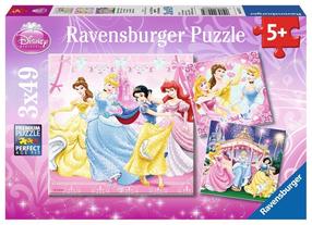 Dėlionė 3in1 Ravensburger Snow White 09277, 18 cm x 18 cm, 147 vnt., įvairių spalvų