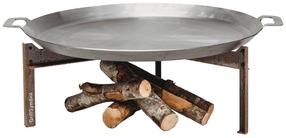 Laužavietės keptuvė su nuimamomis kojelėmis GrillSymbol Skillet Stark, plienas, 72 cm, nerūdijančiojo plieno sp.
