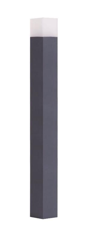 Brīvi stāvošs āra gaismeklis Su-Ma Cube Max 1000, 20W, E27, IP44, tumši pelēka krās., 10 cm x 100 cm