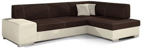 Kampinė sofa Fabio Sawana 26, Soft 33, ruda sp./smėlio sp., dešininė, 167 x 268 cm x 73 cm