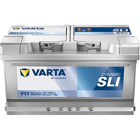 Аккумулятор Varta SLI F17, 12 В, 80 Ач, 740 а