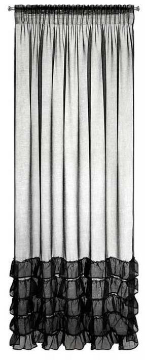Dienas aizkari Dani 1, melna krās., 140 cm x 270 cm