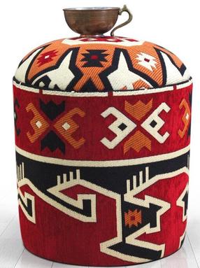 Pufas Hanah Home Bozok 209FLF1308, įvairių spalvų, 40 cm x 40 cm x 46 cm