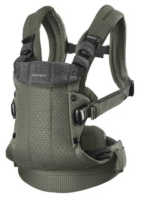 Nešioklė BabyBjorn Harmony 3D Mesh 088047, tamsiai žalia sp.