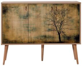 Шкафчики Kalune Design Mega 729, дубовый цв., 120 см x 36 см x 90 см