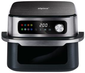 Aerogrils Alpina XXL, sudraba krās./melna krās., 1700 W, 10 l