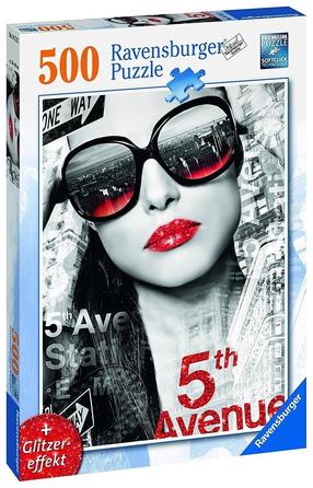 Пазл Ravensburger Glitter Mouth, 49 см x 36 см, 500 шт., многоцветный