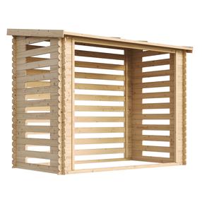 Дровник Timbela M202, 146 см x 232 см x 199 см, 4300 л, коричневатый цв.