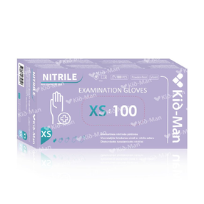 Kindad ühekordsed Kid-Man Nitrile, violetne v., XS, 100 tk