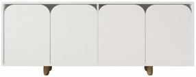 Konsoollaud Kalune Design Lazio Bohem 180, valge v., 45 cm x 180 cm x 75 cm
