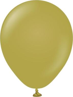 Balonu komplekti apaļš GoDan Beauty & Charm, olīvzaļa krās., 20 gab.
