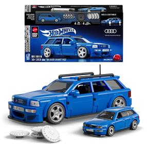 Конструктор, автомобиль Mattel Hot Wheels Audi Avant RS2 JGR28, 253 шт., синий цв.