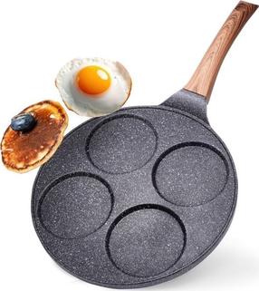 Pankūku panna Vilde Black & Wood 199006, Ø 26 cm, alumīnijs