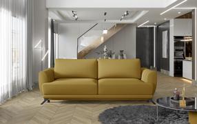 Sofa Megis Solar 45, geltona sp., 95 x 250 cm x 90 cm