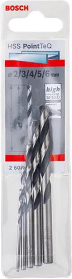 Metalo grąžtų rinkinys Bosch PointTeQ, metalas, hss, tiesus, 2 mm x 9.3 cm