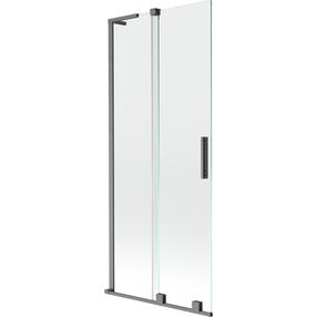 Dušas siena Mexen Velar L, 85 cm x 150 cm, caurspīdīga krās./gun metal krās./rūdītais