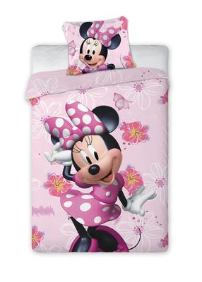 Patalynės užvalkalų komplektas Disney Minnie, rožinė sp., 70 x 90 cm, 140 x 200 cm, 2 d.