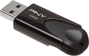 USB mälupulk PNY Attaché 4, must v., 128 GB