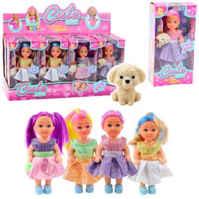 Кукла с аксессуарами Lean Toys Cute Lets Be Friends, 12 см, (цвет/дизайн выбирается случайным образом)