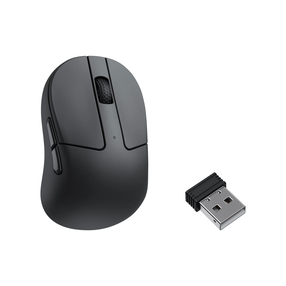 Bezvadu spēļu pele Keychron M4 Wireless M4-A4, bluetooth / usb / 2.4ghz, melna krās.