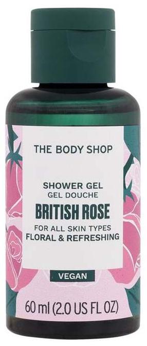 Kūno prausimosi želė The Body Shop British Rose, 60 ml
