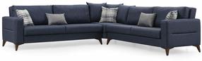 Kampinė sofa - lova Atelier Del Sofa Kristal, antracito sp., 90 x 300 cm x 86 cm
