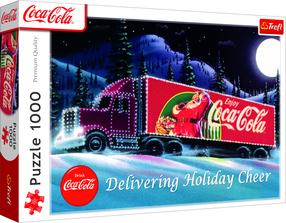 Puzle Trefl Coca-Cola Christmas Caravan, 48 cm x 68.3 cm, 1000 gab., daudzkrāsaina