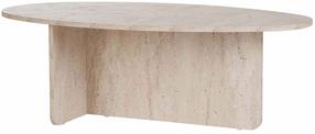 Kavos staliukas Nordure Orba, travertine sp., 65 cm x 120 cm x 40 cm