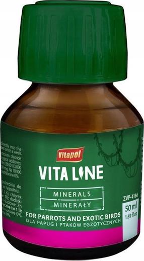 Витамины Vitapol Vitaline Minerals, для экзотических птиц, 0.05 кг