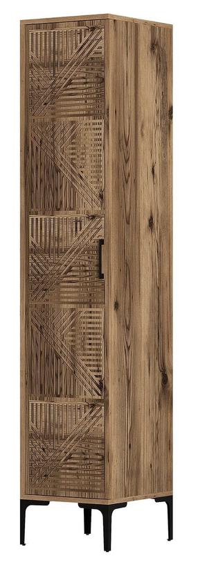 Riidekapp Kalune Design Kumsal P, pähklipuu v., 47.5 cm x 40 cm x 201.4 cm